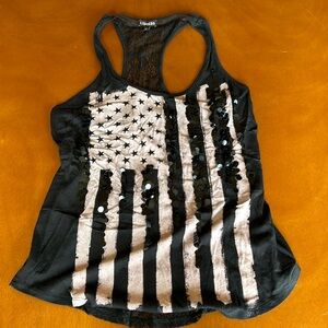 Express American Flag tank top